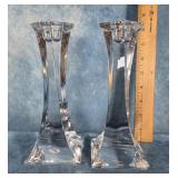 MILLER ROGASKA LEAD CRYSTAL CANDLESTICK HOLDERS
