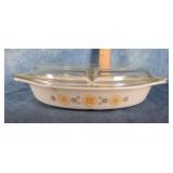PYREX 1.5-QT TOWN & COUNTRY DIVIDED CASSEROLE DISH