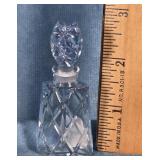 OCCUPIED JAPAN BLUE GLASS PERFUME BOTTLE