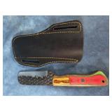 HANDMADE DAMASCUS STEEL FIXED BLADE KNIFE