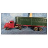 HUBLEY KIDDIE TOY MOTOR EXPRESS TRUCK & TRAILER