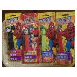 FOUR MARVEL COMICS PEZ CANDY DISPENSERS 1985