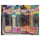 FOUR STAR WARS PEZ CANDY & DISPENSERS 1997