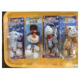 4 PEZ  KEYCHAIN CANDY DISPENSERS NOS