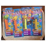 FOUR FUNKY FACES  PEZ CANDY & DISPENSERS 2003