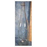 VTG. CHICAGO BEVERAGE CO. EMBOSSED GLASS BOTTLE