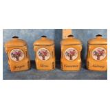 VICTORIA CHINA LUSTERWARE PORCELAIN SPICE CANISTER