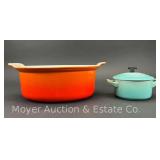 Le Creuset Enameled Cast Iron Baking Dish, No. 22, 10"w, with Small Ceramic Dutch Oven, 4"w