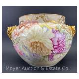 Antique J.P.L France Porcelain Jardiniere, Hand Painted, Dated 1894, 16"w x 11"h