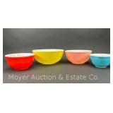 (4) Pyrex Mixing Bowls, No. 401-404