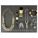 Group of Costume Jewelry, Watch, and Chanel No. 5 Perfume