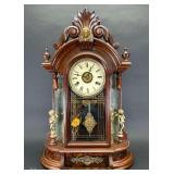 Shelf Clock with Finials, 24"h
