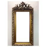 Victorian Carved and Gilt Style Pier Mirror, Excellent Original Condition, Beveled Glass