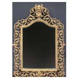 Victorian Bacchus Mirror, Metal, 19"x13.5"