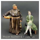 (2) Royal Doulton Figurines, 6"-8"h