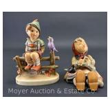 (2) Hummel Figurines: "Happy Pastime" 69 and "Wayside Harmony" 111/1