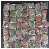 (50) Asst. Hand Made Medallions, Made in India, 2.25"w