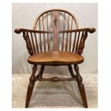 Antique Lockwood Buffalo NY Barrel Back Arm Chair, 27"w