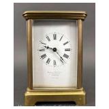 Antique Mackay and Chisholm French Brass Carriage Clock, 5"h