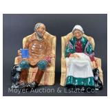 Royal Doulton "Uncle Ned" and "Forty Winks", 7"h