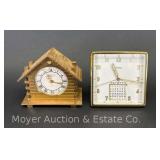 (2) Small Desk Clocks, 3"h
