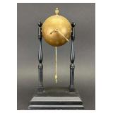 Unique Metal Desk Clock, 9"h
