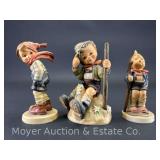 (3) Hummel Figurines: "Little Hiker" 16/2/0, "March Winds" 43, and " Mountaineer" 315, 4"-5"h