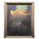 Antique Norman Edson Tinted Photograph, Framed, 16"x13" Overall