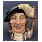 Royal Doulton "Athos" Large Toby Jug, 7.5"h