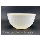 Fire King White Swirl Mixing Bowl, 7"w