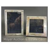 (2) Tiffany & Co. Sterling Silver Picture Frames, 5"x3.5" and 4"x4"