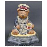 Cast Iron Bear Door Stop, 8.5"h