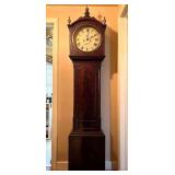 Antique Stonehaven Grandfather Clock, with Weights and Pendulum, 86"h x 18"w