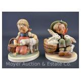 (2) Hummel Figurines: "Favorite Pet" 361 and "Rabbit Father" 58/1
