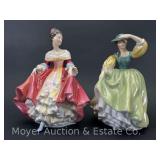 (2) Royal Doulton Figurines, 7.5"h