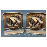 Pair of Cast Iron Ship Bookends, 4"h