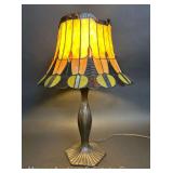 Stained Glass Table Lamp, 24"h