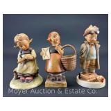 (3) Hummel Figurines: "Doctor" 127, "Meditation" 18/2/0, and "Busy Student" 367, 4"-4.5"h