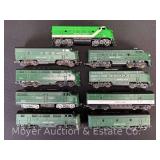 (4) HO Scale Locomotives with 2 Dummy Units and 2 B Units, Repainted by Seller