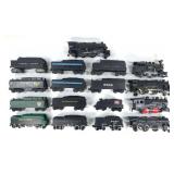 (5) Lionel Steam Locomotives with 12 Asst. Lionel Tenders