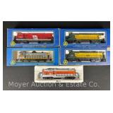 (5) AHM HO Scale Locomotives, with Boxes