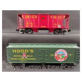 (2) Weaver Box Cars, with Boxes