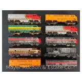 (6) Marx HO Scale Locomotives and Switcher with (1) Non-powered Unit and (2) B Units