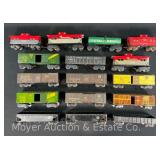 (16) Asst. Marx Tin Plate Freight Cars