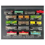 (16) Asst. Marx Tin Plate Freight Cars