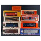(9) Asst. Freight Cars, Lionel and Others, with Original Boxes