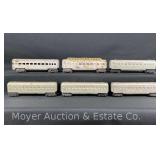 (6) Marx Santa Fe Passenger Cars
