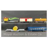 (5) American Flyer O Gauge Freight Cars, Metal
