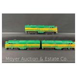 (3) Marx No. 901 Western Pacific Diesel Locomotives, 1 Powered and 2 Non-powered