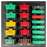 (18) Asst. Lionel Freight Cars, Cabooses and Gondolas